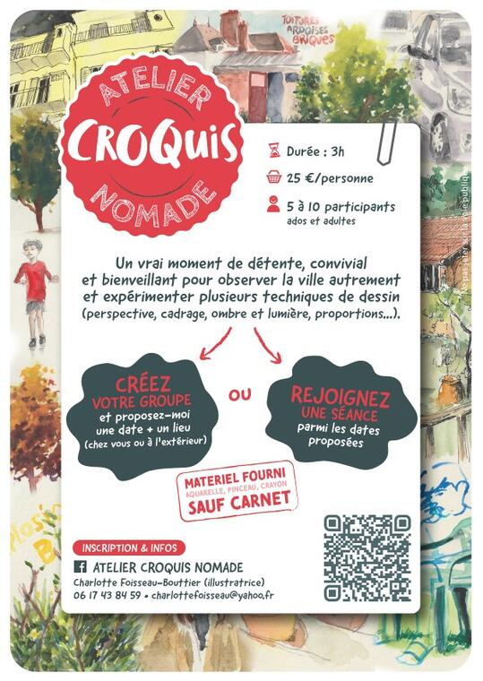 Atelier croquis nomade