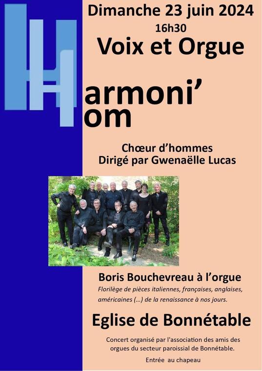 Concert Orgue Bonnétable