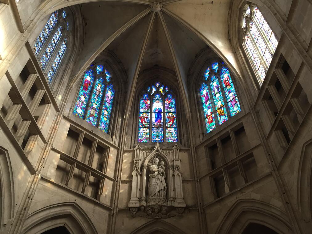 Eglise ND de Mamers - Choeur sur croisées d'ogives