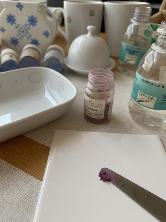 Décor sur porcelaine