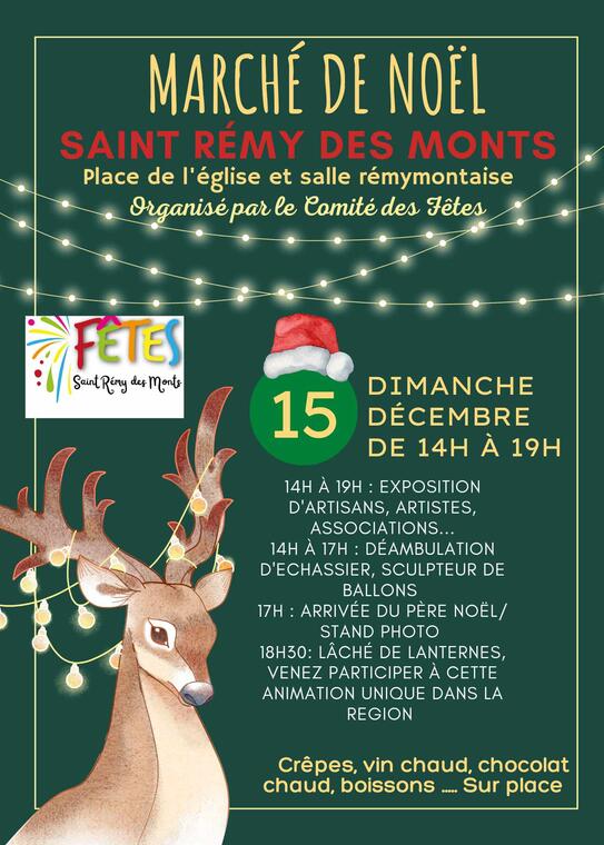 Marché Noël Saint Rémy des Monts