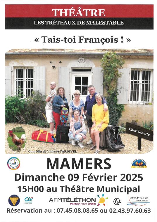 Théâtre Tais toi François Mamers