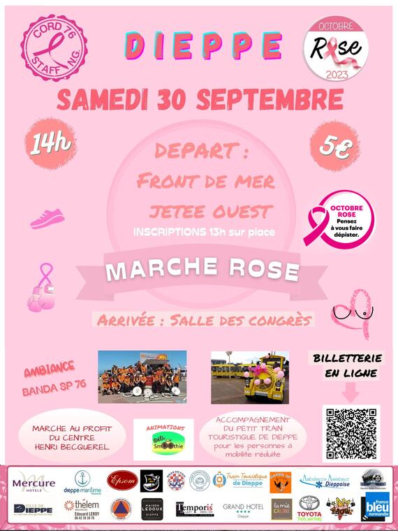 AFFICHE 6ème we rose MARCHE 30 SEPTEMBRE 2023 validé