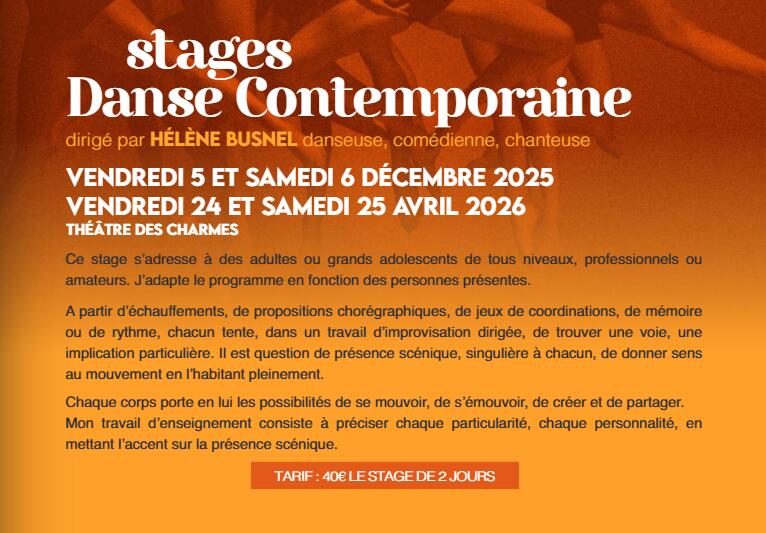 Stage de danse