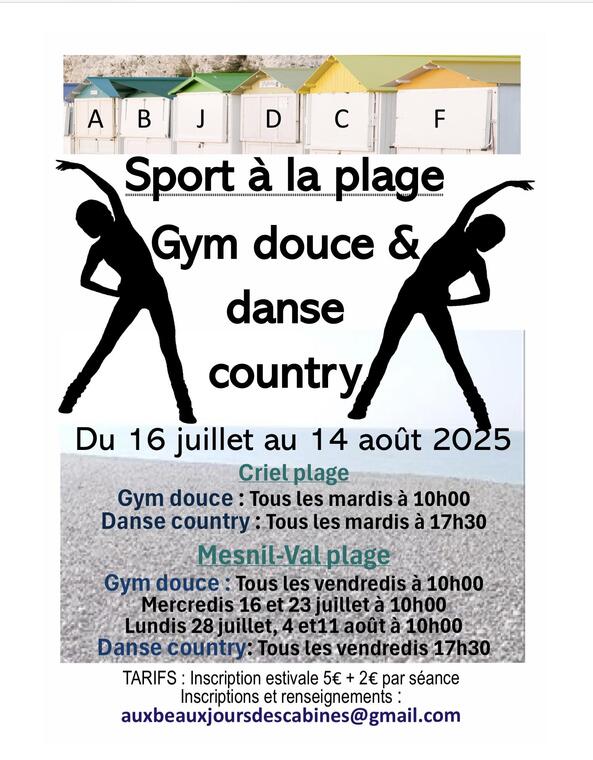 sport à la plage criel