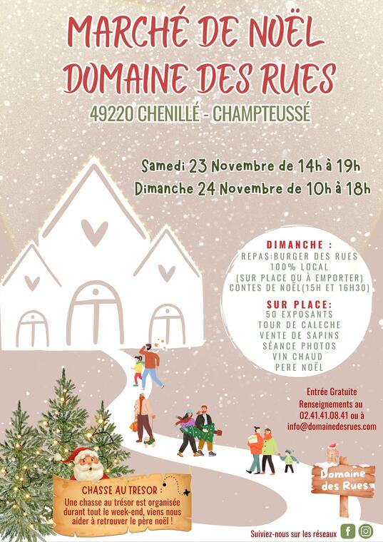 Marché de noel Domaine des Rues 2024