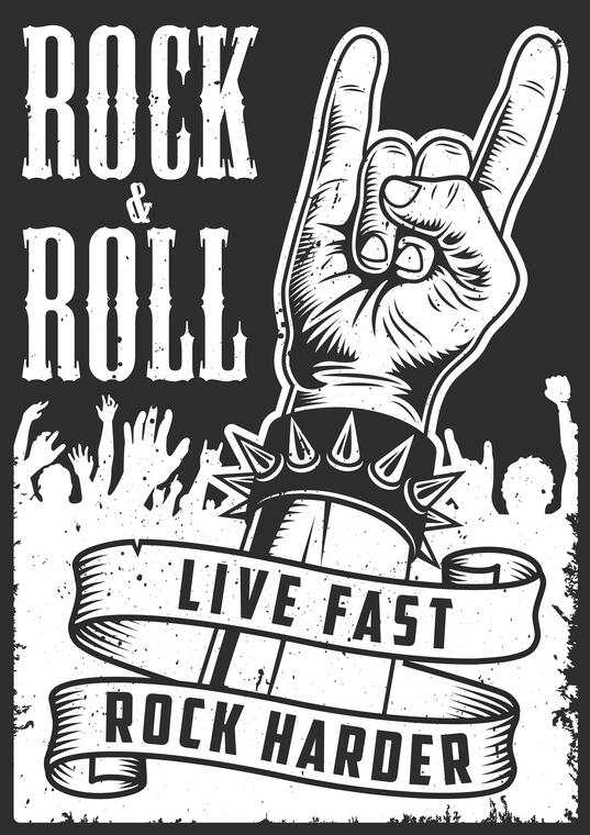 Hand in rock n roll sign