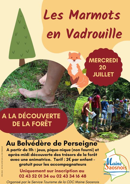 Affiche Marmots Bélvédère