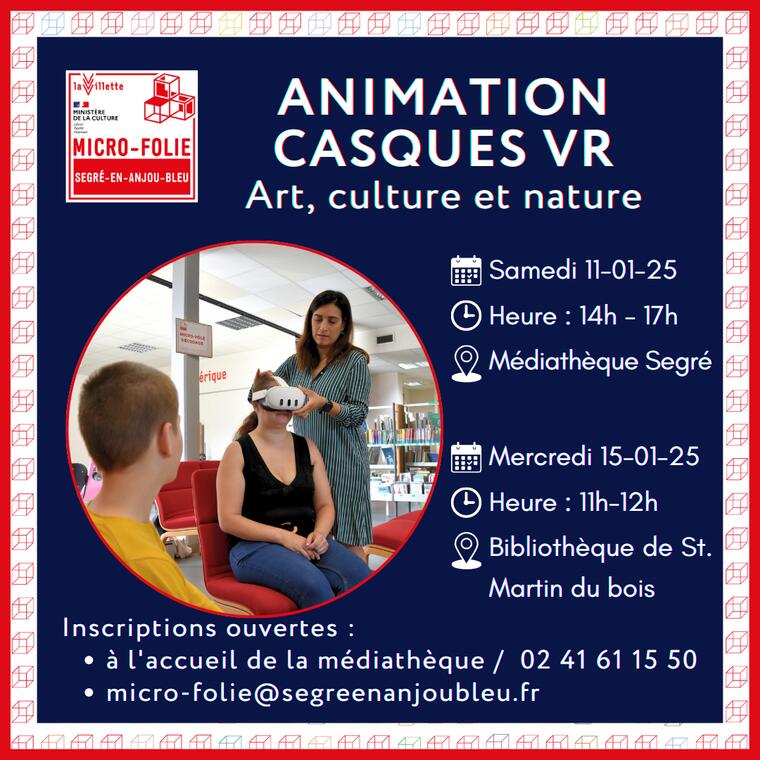 Programmation Instagram  carré - Animations Casque VR complet