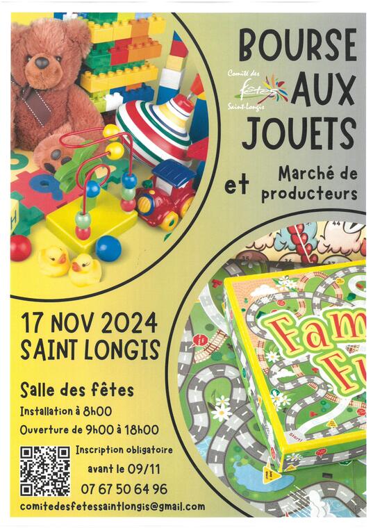 Bourse aux jouets St Longis