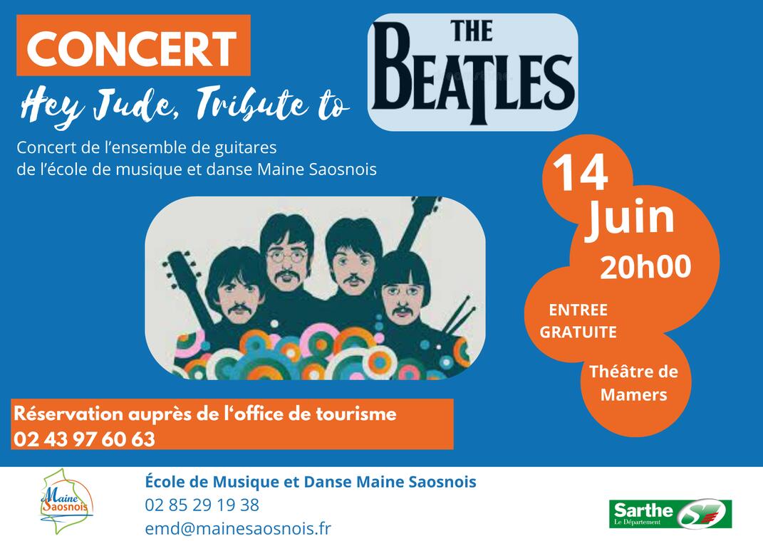 Ecran Concert Beatles 14 juin - 1