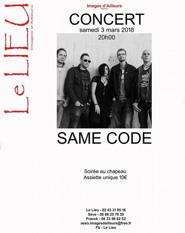 Concert Same Code 3 mars