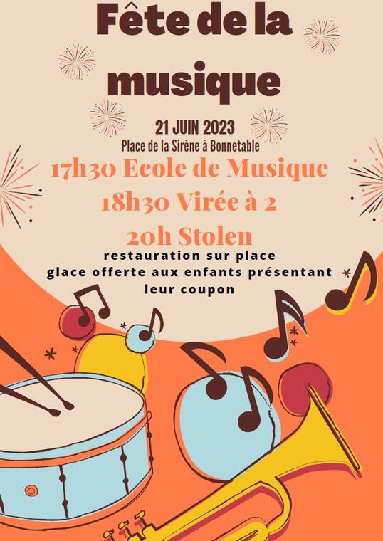 Fête musique Bonnétable