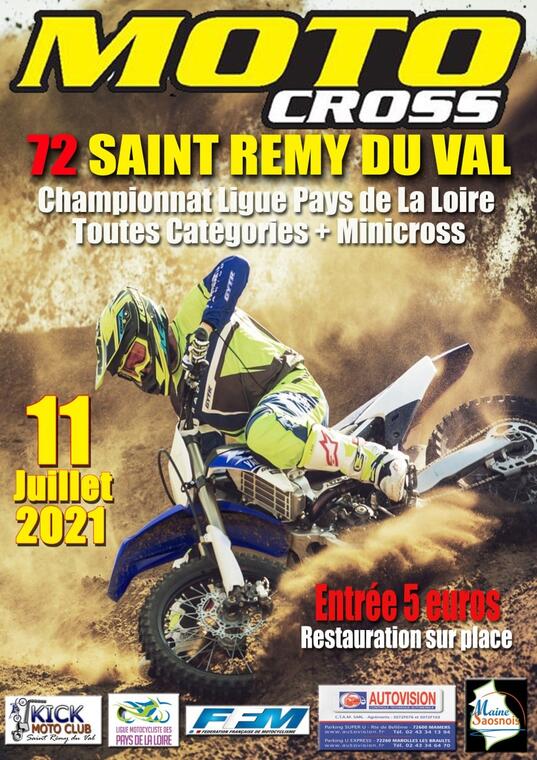 Moto cross Saint Rémy du val