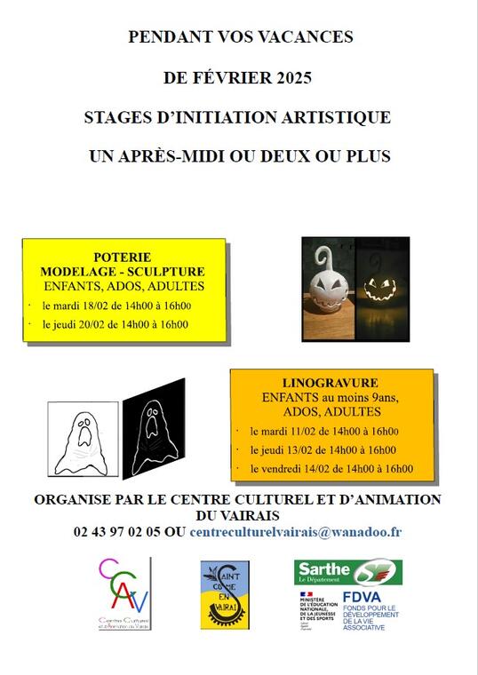 Stage poterie linogravure