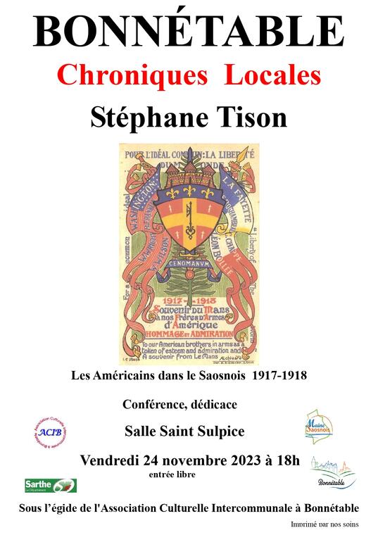 Conférence Stéphane Tison