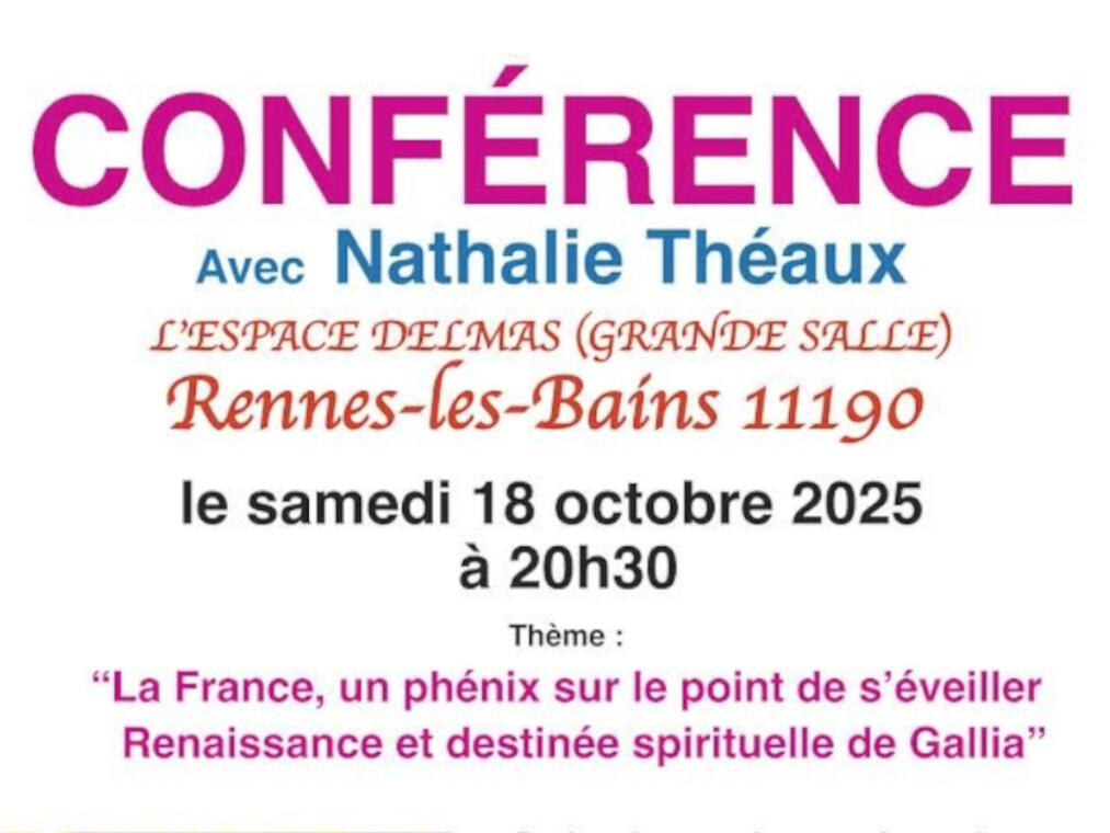 CONFÉRENCE Avec Nathalie Théaux