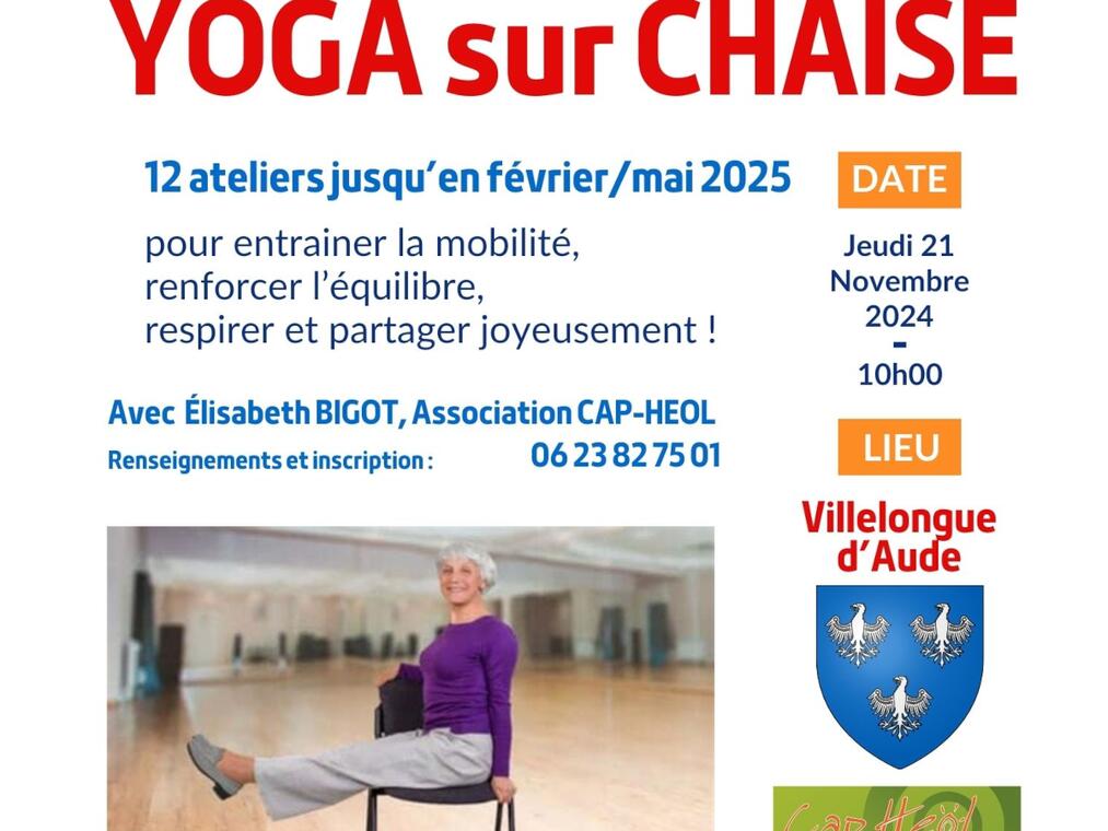 YOGA SUR CHAISE POUR LES SENIORS