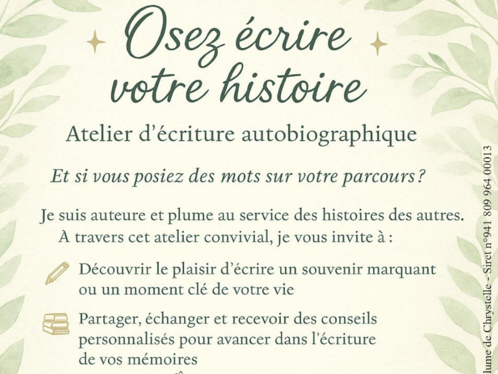Osez écrire votre histoire