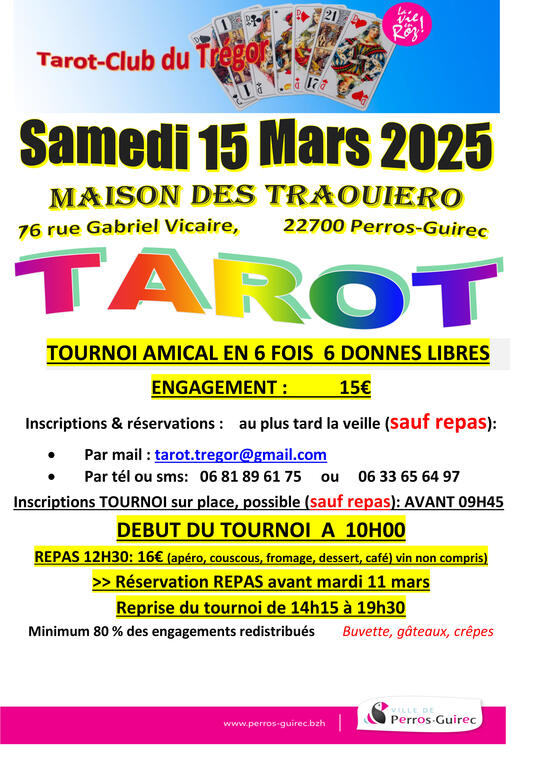 Affiche TAROT 15MARS2025 TRAOUIERO