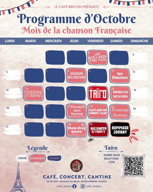 Programme d'octobre