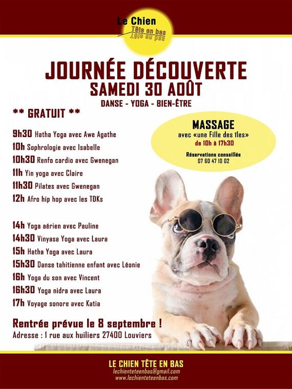 Journée portes ouvertes Le Chien tête en bas