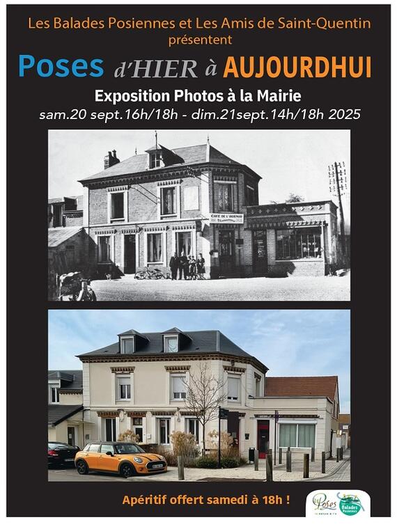 flyer Poses d'hier à aujourd'hui