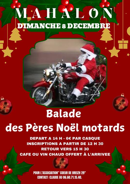 2024_12_08 balade des peres noel motards - Mahalon