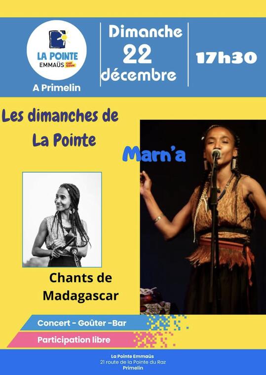 concert Marn'a - La Pointe Emmaus