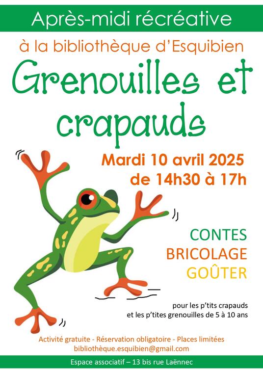 2025_04_10 Grenouille et crapaud Avril