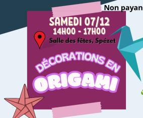 Accueil ados: Décorations en origami