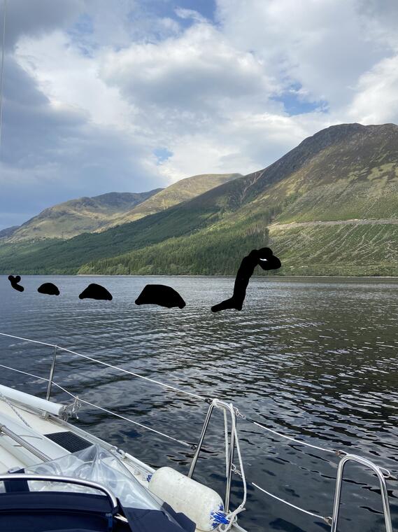 Un ami au passage du Loch Ness