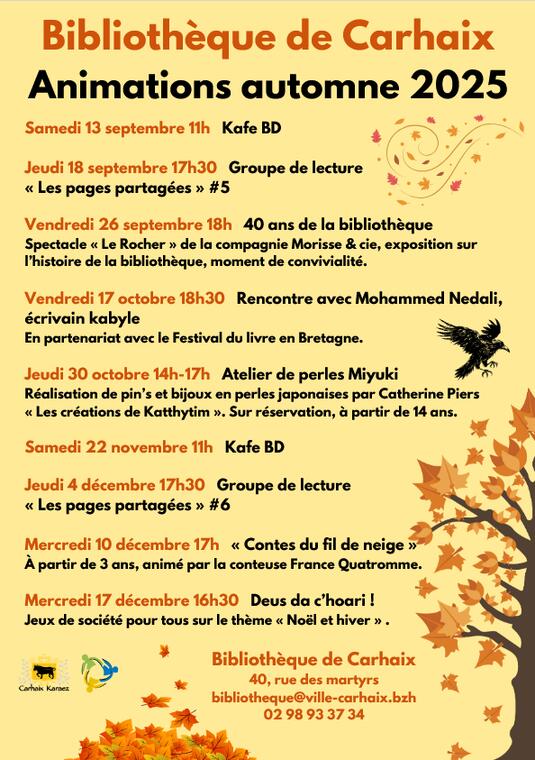 Animations Automne 2025