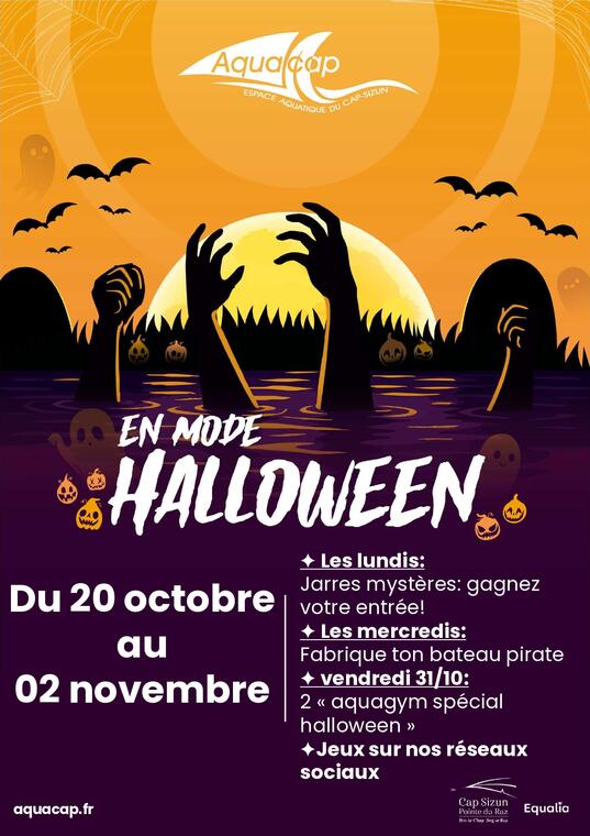 Aquacap vacances octobre 2025