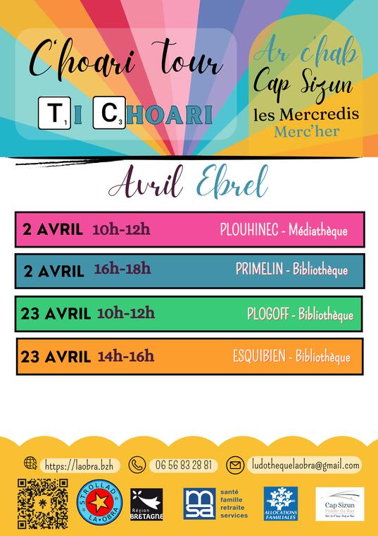 Itinérances du mois d'avril