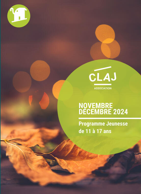 Couverture PROGRAMME-JEUNESSE_CLAJ_Novembre Décembre 11 17 ans