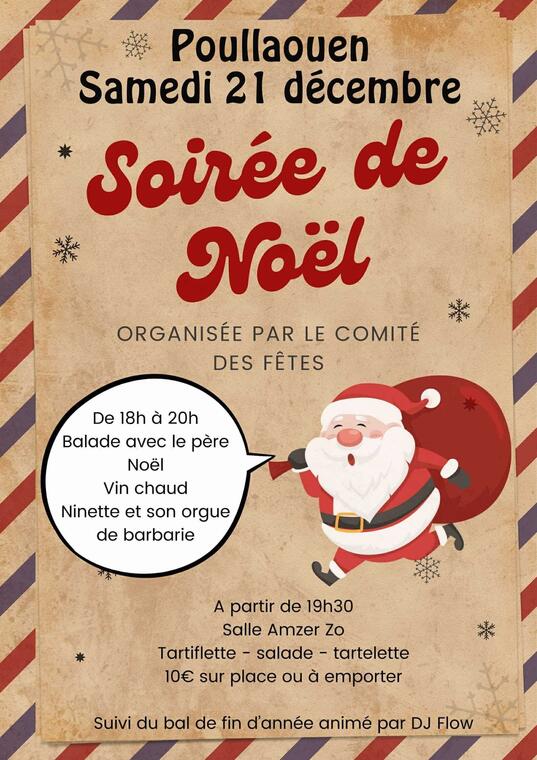 Soirée de Noël 21 décembre