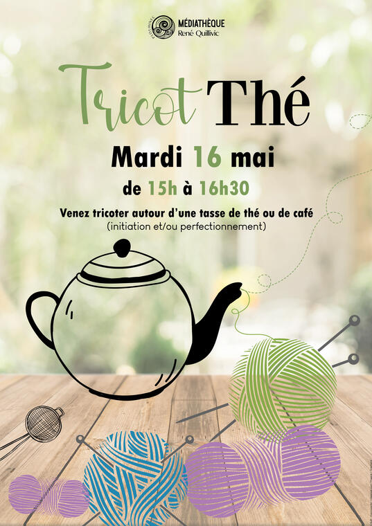 affice tricot thé 16 mai