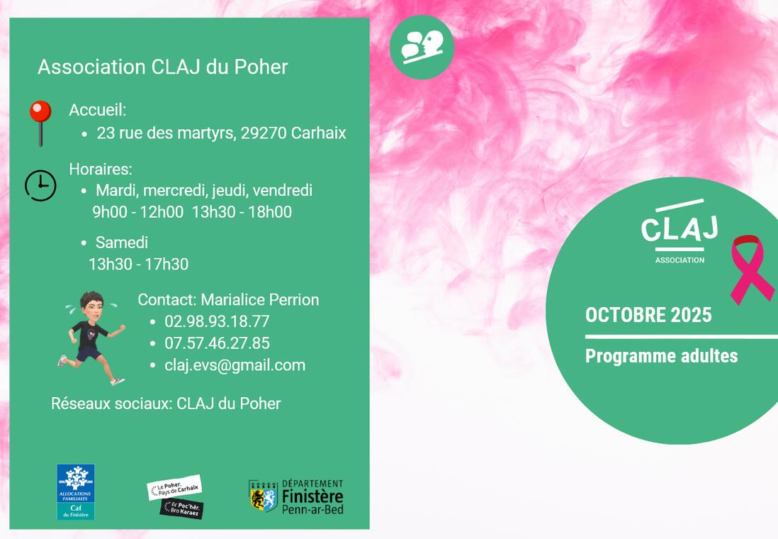 page de garde activités octobre claj