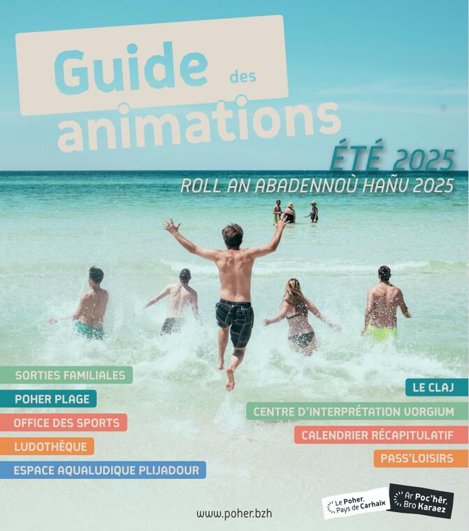 page de garde guide animations été 2025