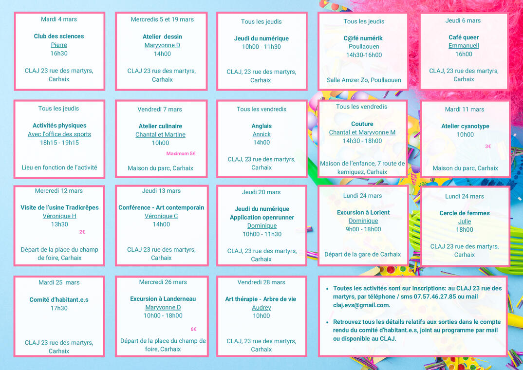 programme mars