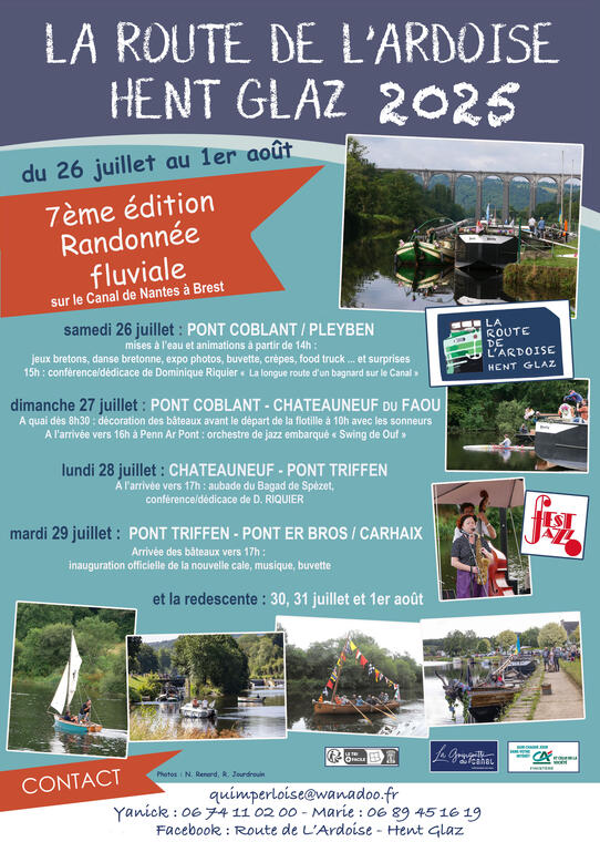 route de l'ardoise du 26 juillet au 1er août