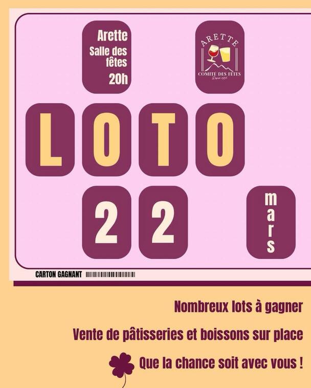 Loto comité arette