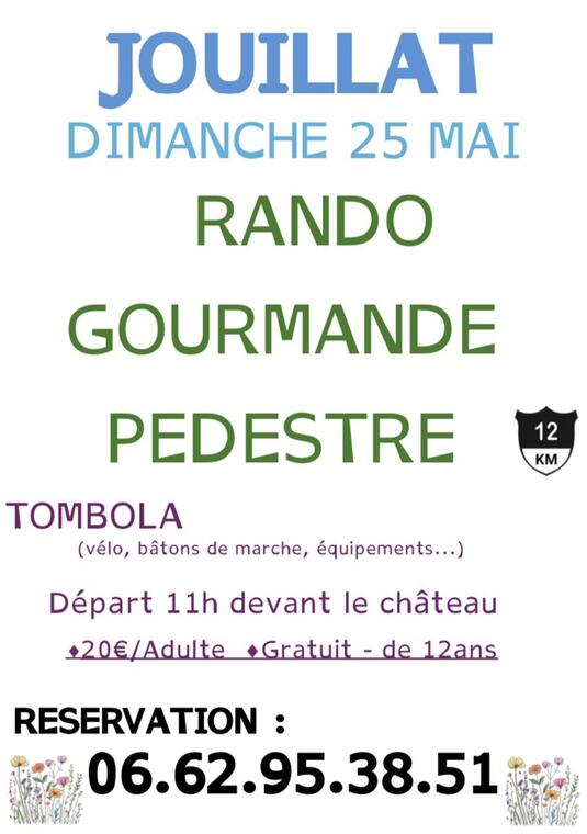 Randonnée gourmande Jouillat