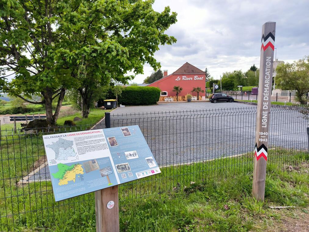 Ligne de démarcation à la Croix Racot