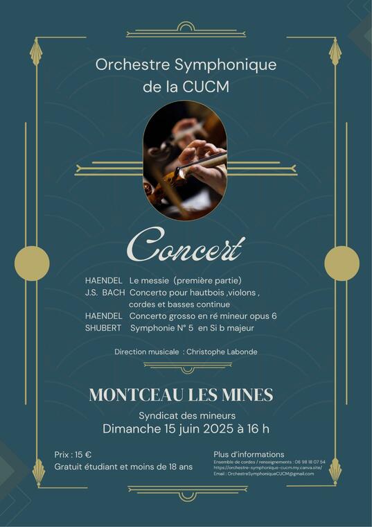 Affiche du concert du 15 juin 2025