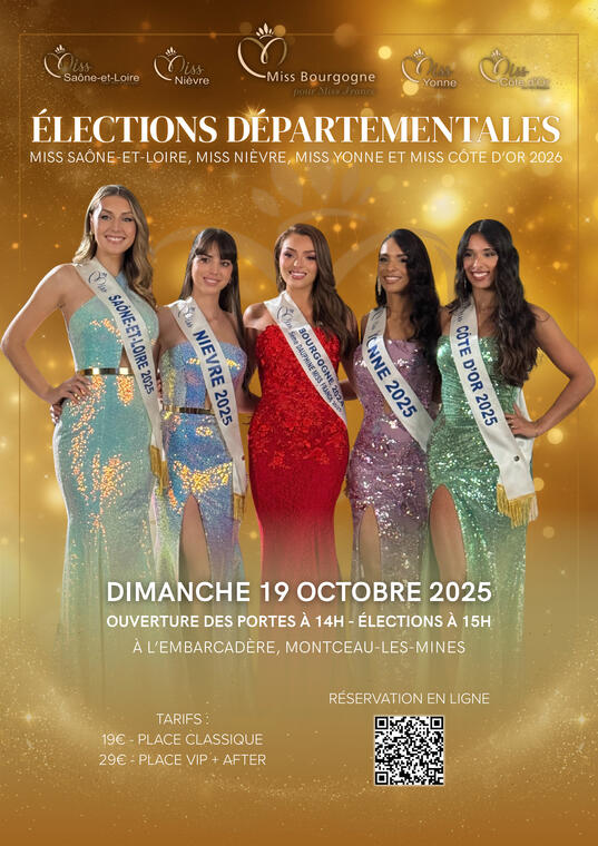 Affiche élection Miss Bourgogne
