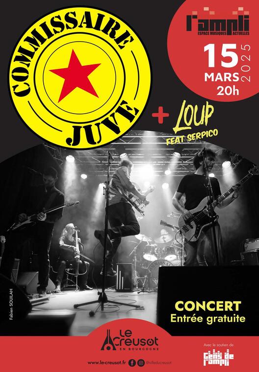 Affiche Concert 15 mars L'Ampli