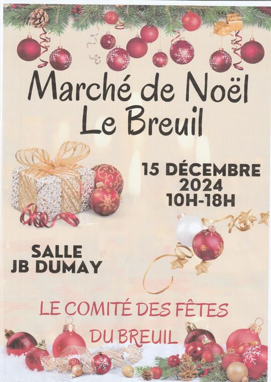 Affiche Marché de Noël du Breuil