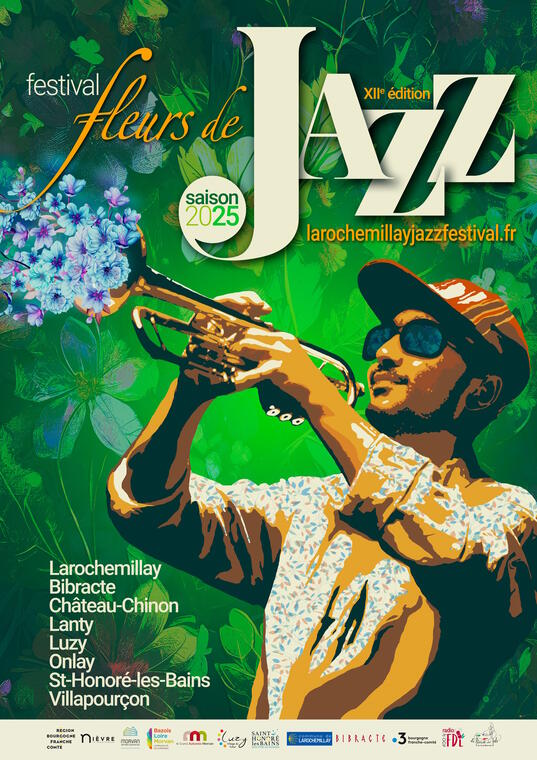 Affiche Fleurs de Jazz 2025 V2